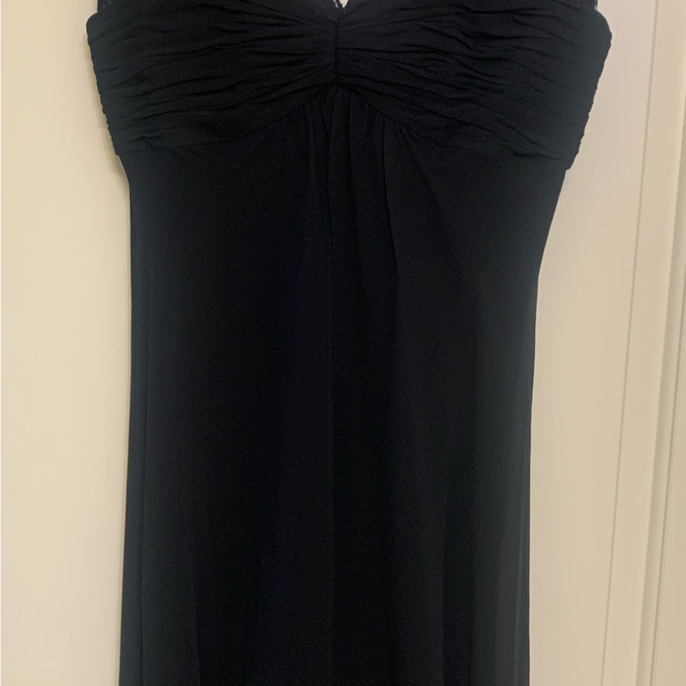 Black Donna Ricco dress! Lace sleeves. Beautiful and elegant.